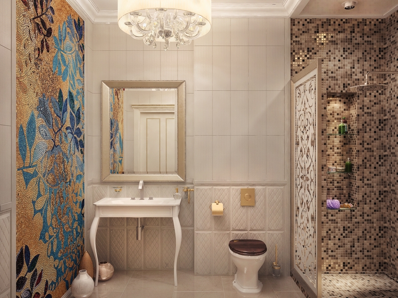 Интерьер ванной комнаты - Дизайн интерьера коттеджа Патрушева, ул. Зеленая