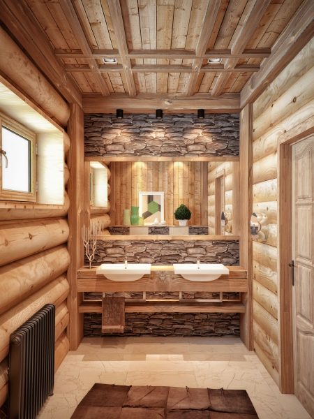 Дизайн интерьера бани с комнатой отдыха