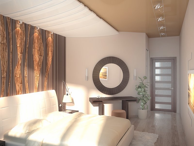 Спальня с декоративным потолком - Квартира в жилом комплексе «Солнечный остров» #2