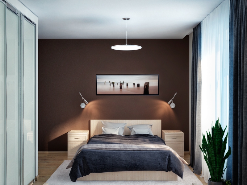 Гостевая спальня в коричневой гамме - Дизайн интерьера квартиры, ул. 25 лет Октября