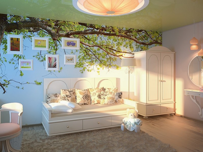 Детская комната с фотообоями - Дизайн интерьера квартиры г. Салехард ул. Свердлова
