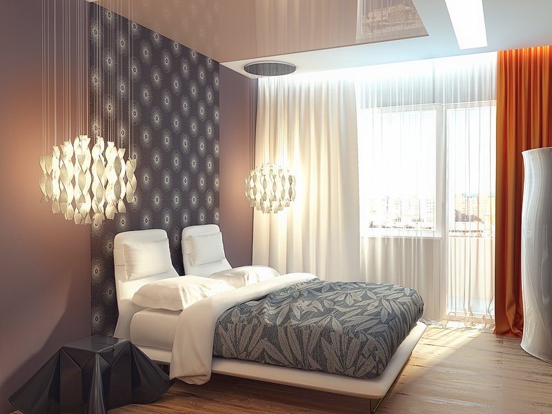 Спальня с акцентом на изголовье кровати - Квартира в жилом комплексе «Солнечный остров» #6