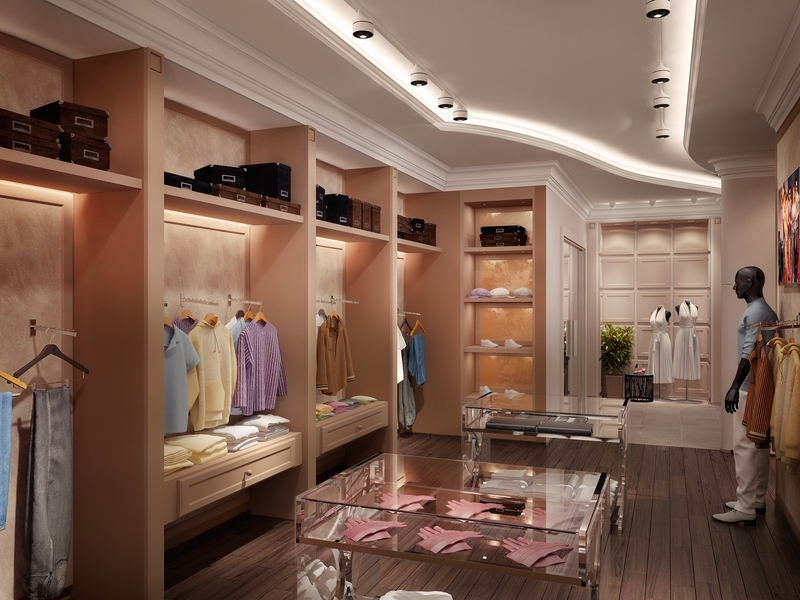 Встроенные ниши - Бутик брендовой одежды «Montmartre» в комплексе «Паруса» 200 кв. м.