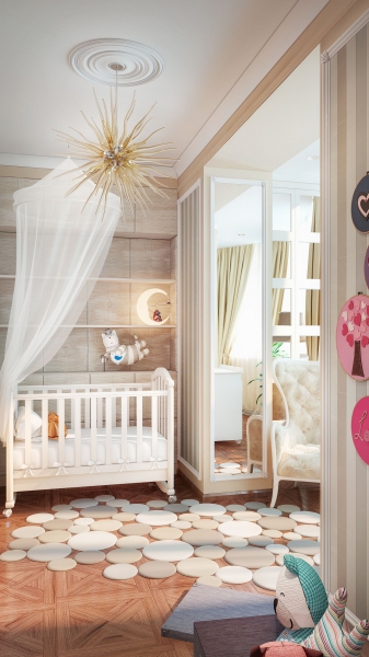 Детская комната - Дизайн интерьера квартиры в АЖК «Паруса»