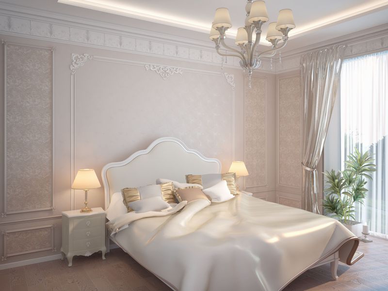 Спальня в пастельных тонах - Дизайн интерьера квартиры на  ул. Пржевальского,  г. Тюмень.