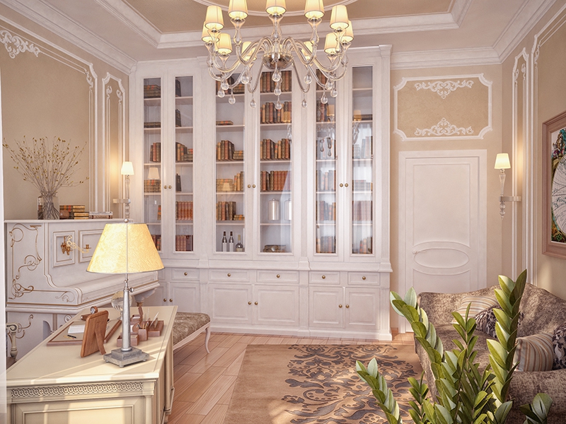 Фото Дизайн интерьера кабинетов в классическом стиле с фото и вариантами оформления