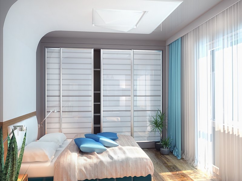 Спальня со встроенным шкафом  - Квартира в жилом комплексе «Солнечный остров» #3