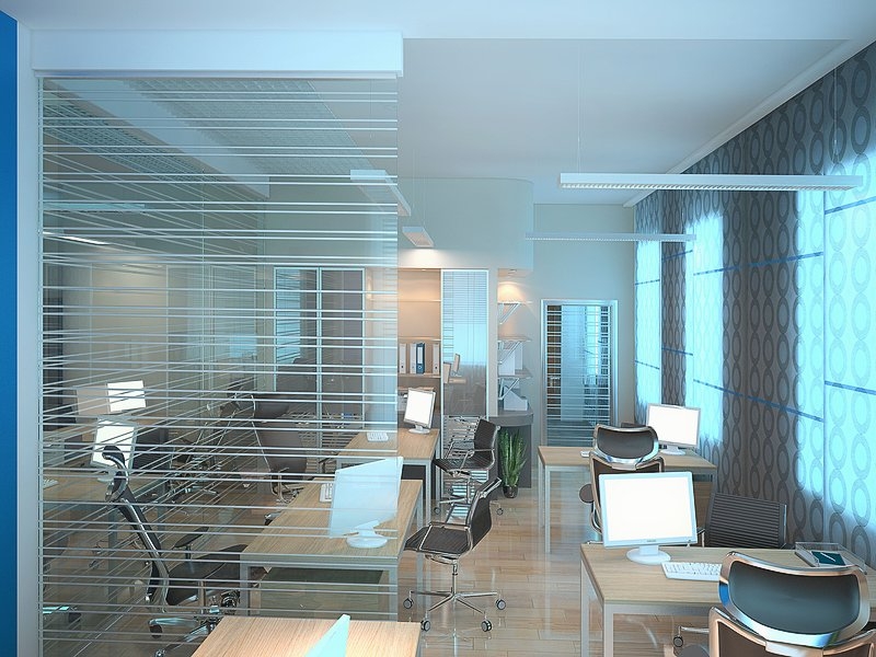 Стеклянные двери - Дизайн интерьера офиса АИЖК